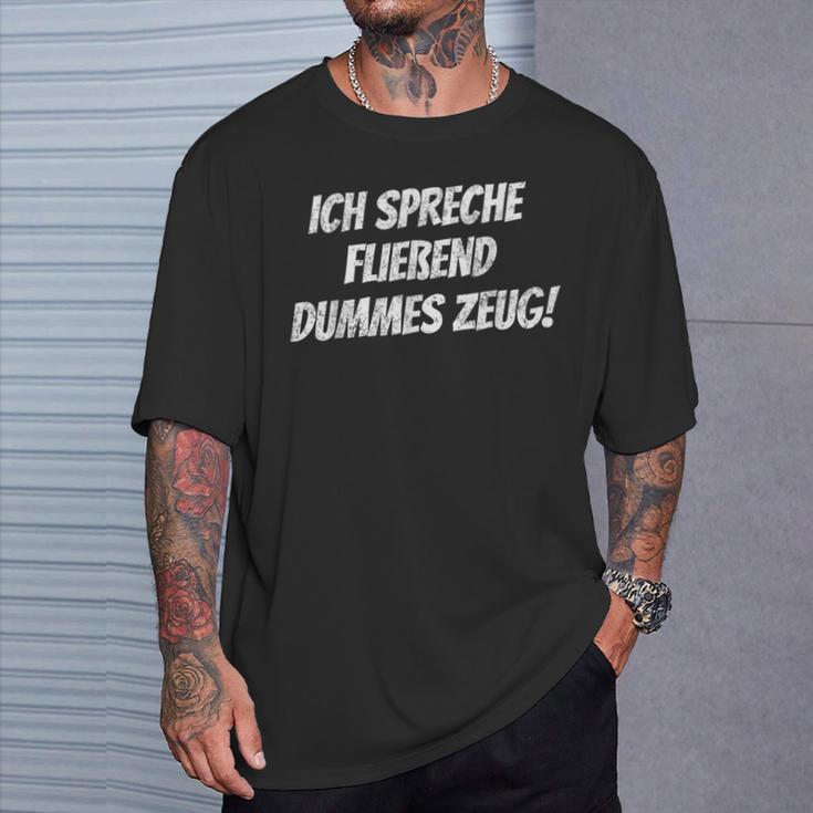 Ich Spee Fluend Dummes Zeug T-Shirt Geschenke für Ihn