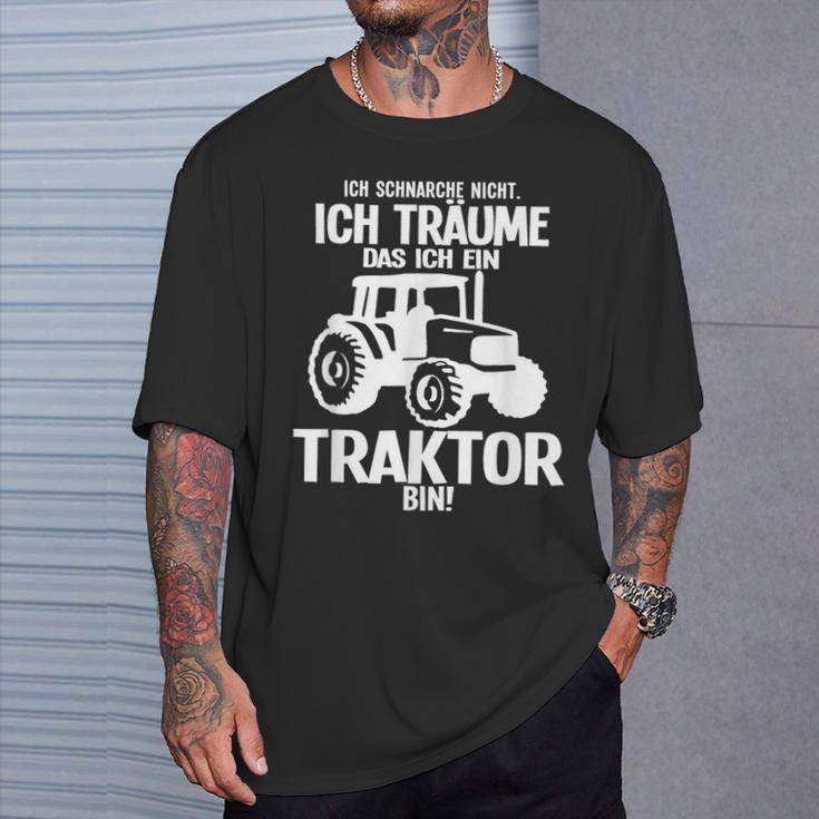 Ich Träume Ich Bin Ein Traktor Farmers Black S T-Shirt Geschenke für Ihn