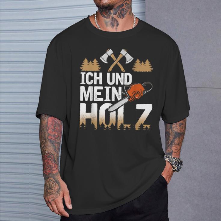 Ich Und Mein Holz Woodman Woodcutter Woodworker T-Shirt Geschenke für Ihn