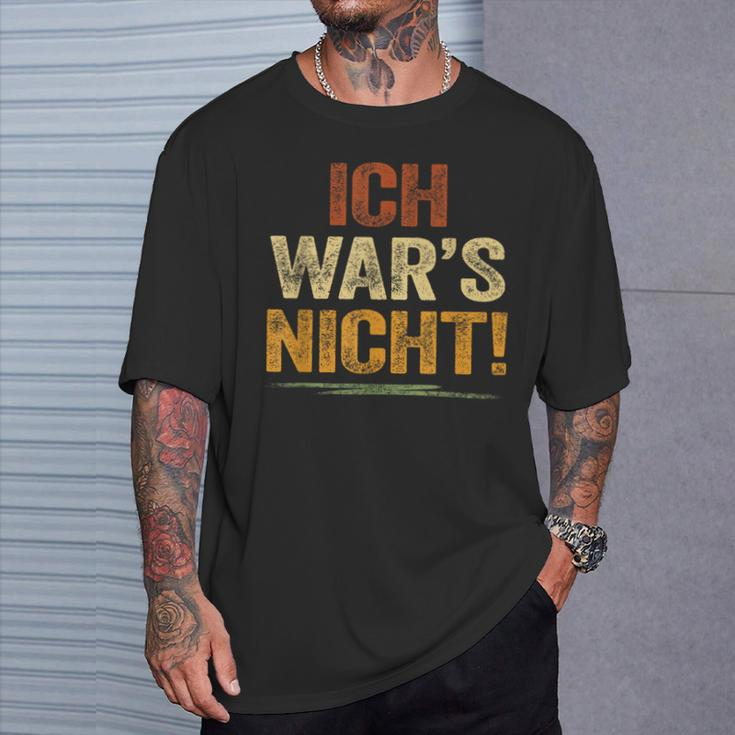 Ich War Das Nicht Fustige Ich War's Nicht German Language S T-Shirt Geschenke für Ihn
