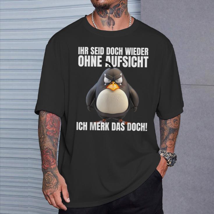 Ihr Seid Doch Wieder Ohne Supersicht T-Shirt, Schwarzes Lustiges Tee Geschenke für Ihn