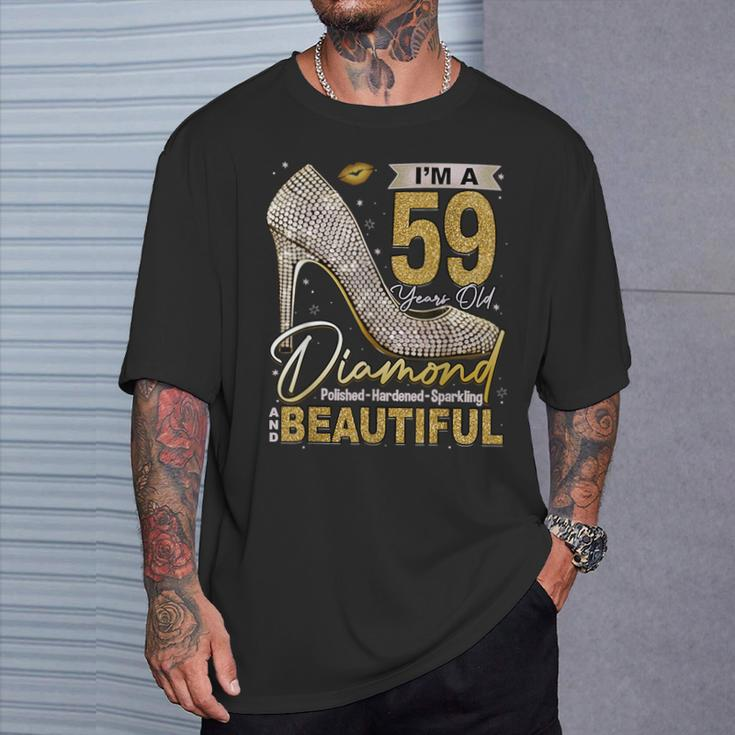 I'm A 59 Years Old Diamond 59 And Fabulous 59Th Birthday T-Shirt Gifts for Him