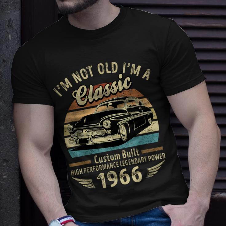 I'm Not Old I'm A Classic Born 1966 Car Graphic Birthday T-Shirt Gifts for Him