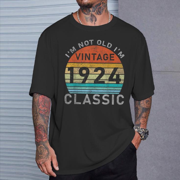 I'm Not Old I'm Classic Vintage 1924 100St Birthday T-Shirt Gifts for Him