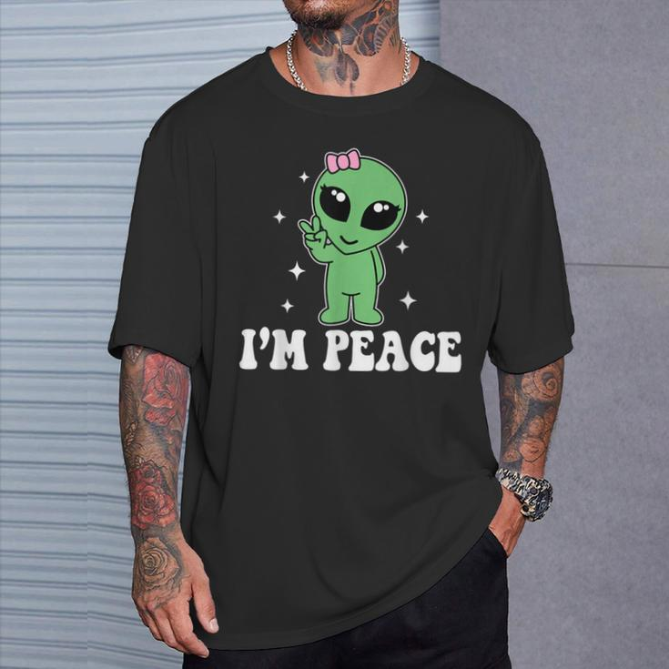 I'm Peace Alien Couples Matching Valentine's Day T-Shirt Gifts for Him