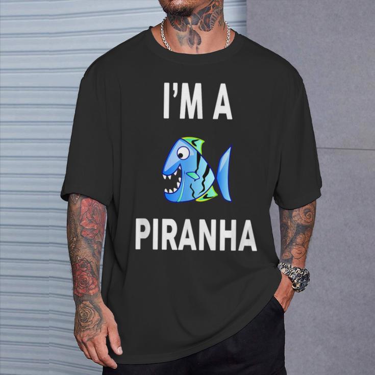 I'm A Piranha Piranha T-Shirt Geschenke für Ihn