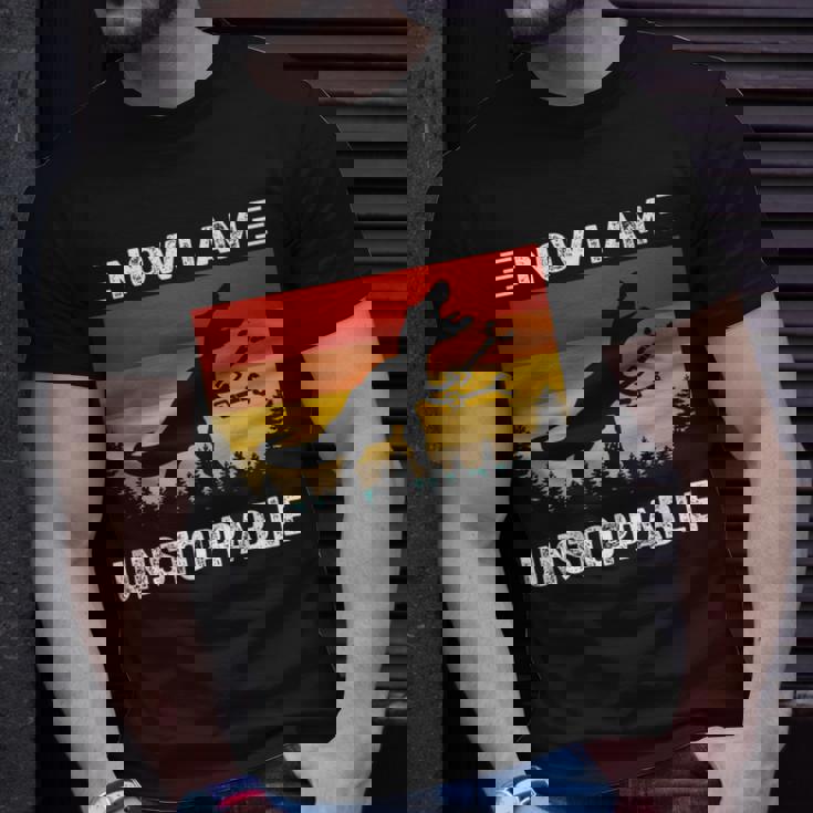 Now I'm Unstoppable Vintage T-Rex Dinosaur T-Shirt Gifts for Him