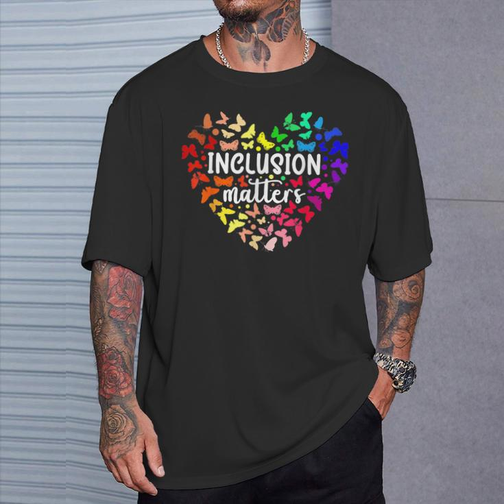 Inclusion Matters Autism Awareness Month Neurodiversity Sped T-Shirt Gifts for Him