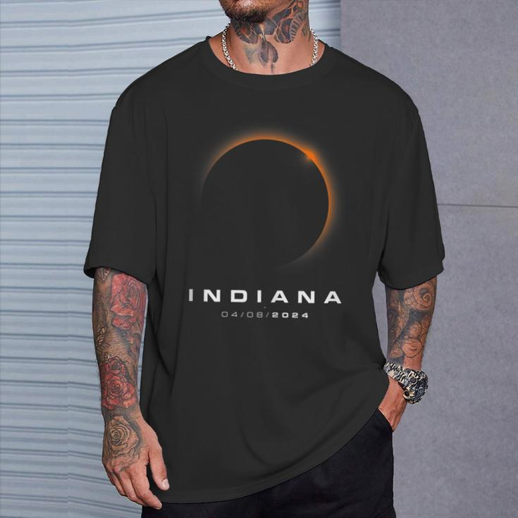 Indiana Total Solar Eclipse 2024 Indiana Solar Eclipse T-Shirt Gifts for Him