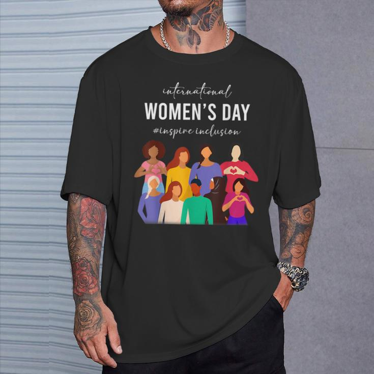 Inspire Inclusion International Women's Day 2024 For Women T-Shirt Gifts for Him
