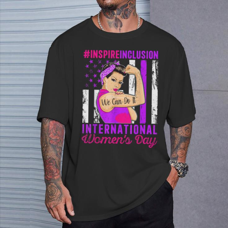 International Women's Day 2024 Inspire Inclusion 8 March T-Shirt Gifts for Him