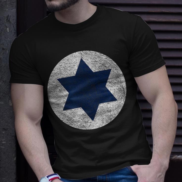 Israeli Air Force Israel Defense Roundel Flag Star Of David T-Shirt Gifts for Him