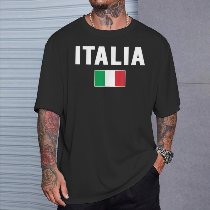 Italia Italian Flag Souvenir Italy T-Shirt Gifts for Him
