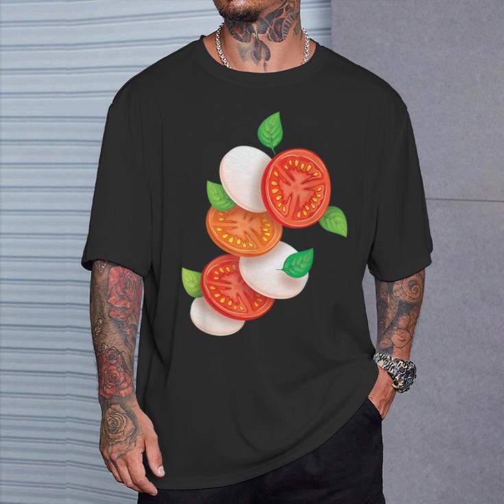 Italian Caprese Salad Tomato Basil Mozzarella Foo T-Shirt Geschenke für Ihn