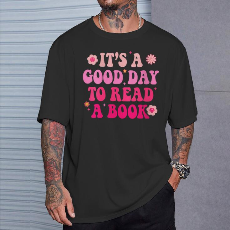 It’S A Good Day To Read A Book Lovers Library Reading Women T-Shirt Gifts for Him
