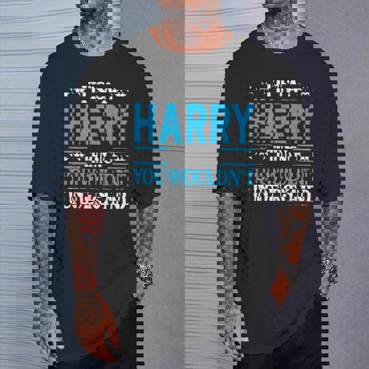 It's A Harry Thing Surname Team Family Last Name Harry T-Shirt Gifts for Him