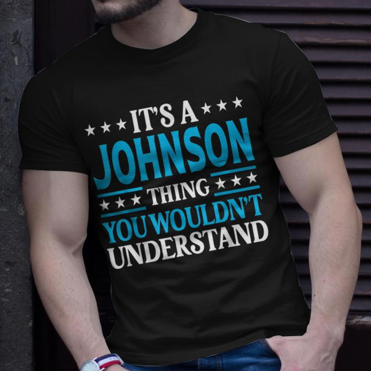 It's A Johnson Thing Surname Family Last Name Johnson T-Shirt Gifts for Him