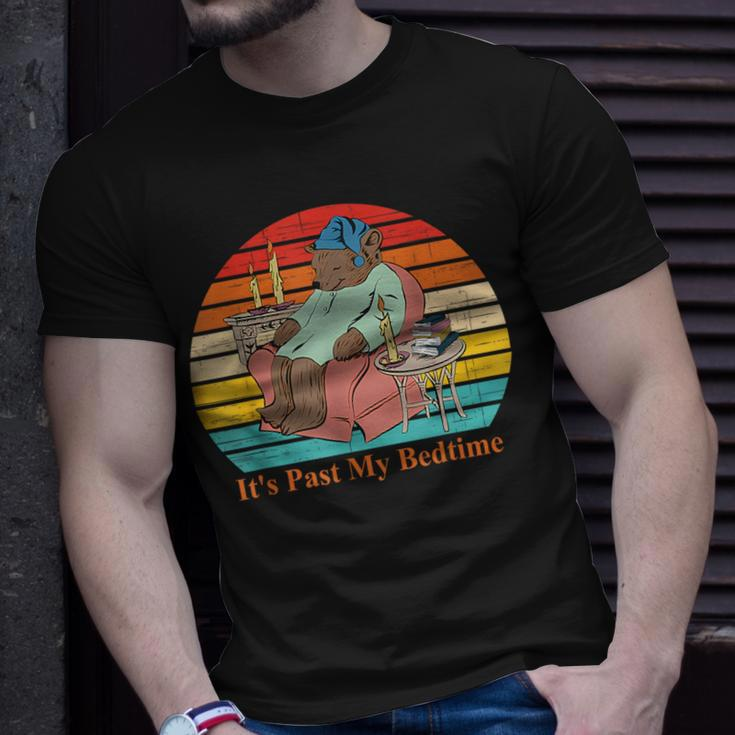 It's Past My Bedtime Bear Vintage T-Shirt Gifts for Him