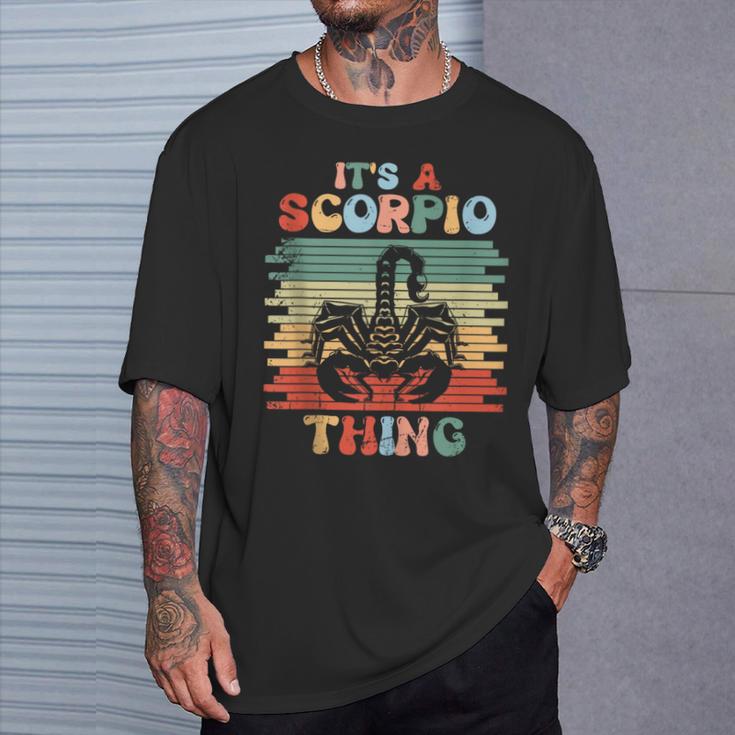 It's A Scorpio Thing Astrology Scorpio Zodiac Dad Women T-Shirt Gifts for Him