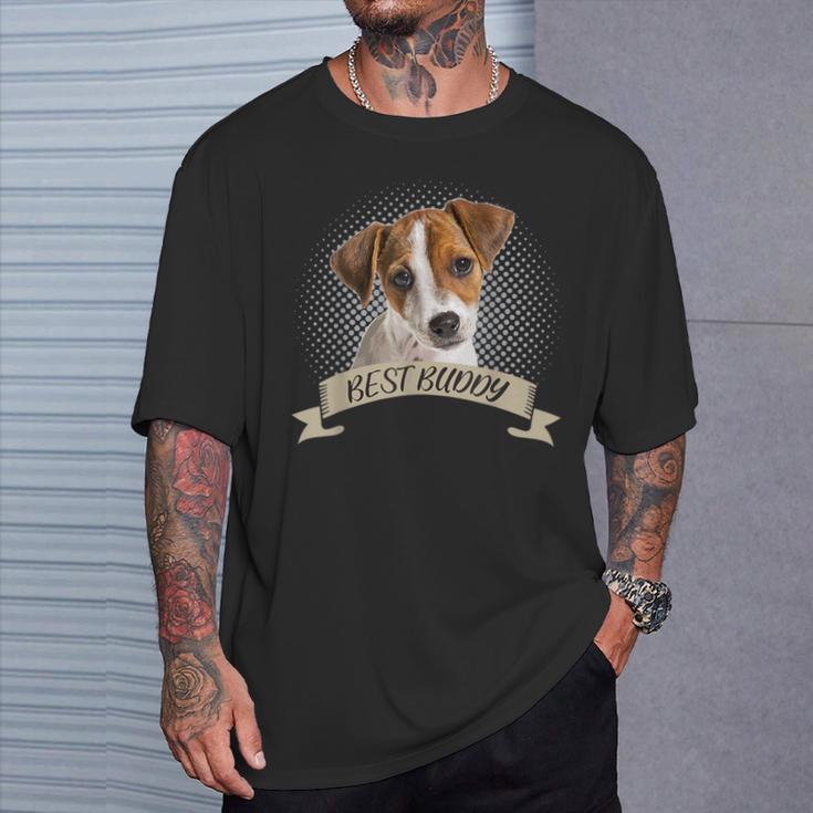 Jack Russel Terrier Best Friend Dog Portrait T-Shirt Geschenke für Ihn