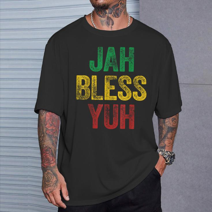 Jah Bless Yuh Patois Jamaican Slang T-Shirt Gifts for Him