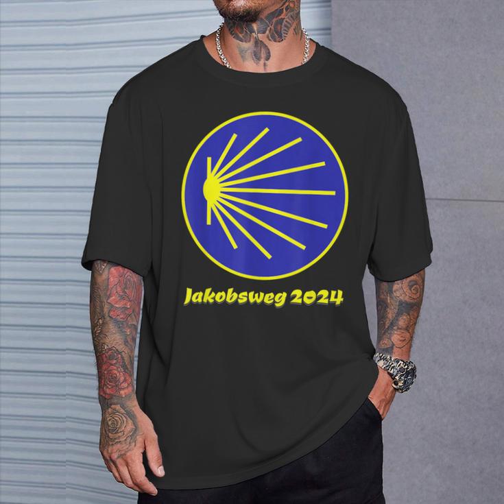 Jakobsweg 2024 Pilgrim Shell T-Shirt Geschenke für Ihn