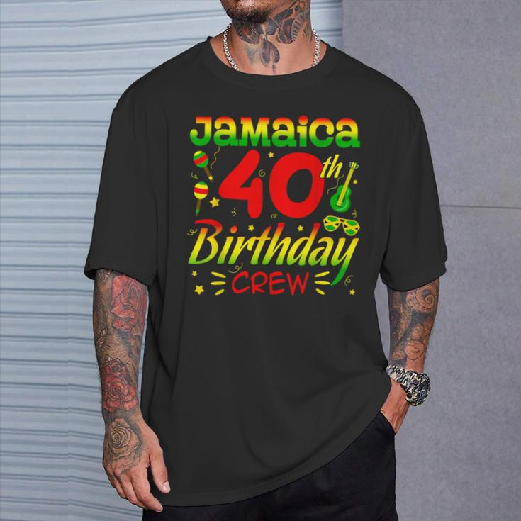 Jamaica Birthday Crew 40Th Birthday Jamaica Vacation T-Shirt Gifts for Him