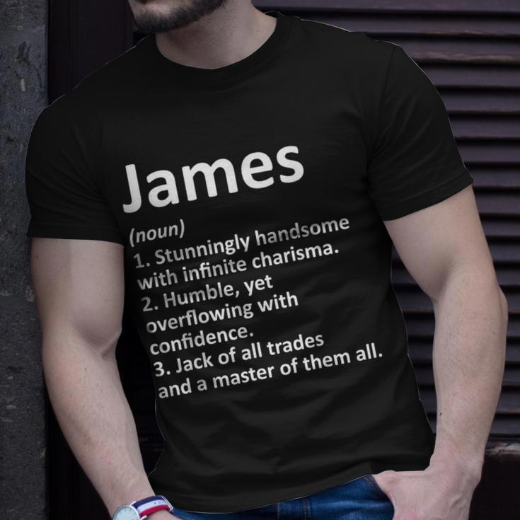 James Definition Personalized Name Birthday Idea T-Shirt Gifts for Him