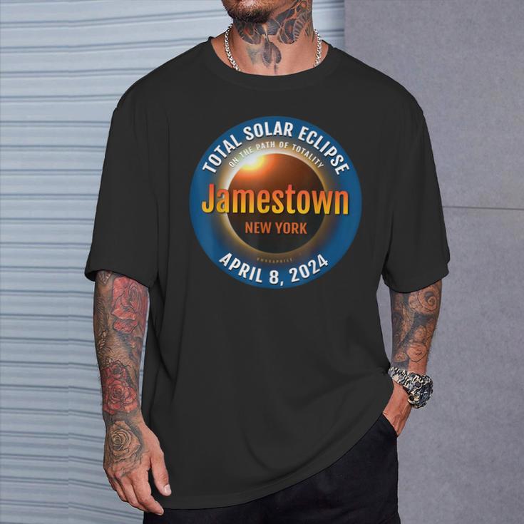 Jamestown New York Ny Total Solar Eclipse 2024 3 T-Shirt Gifts for Him