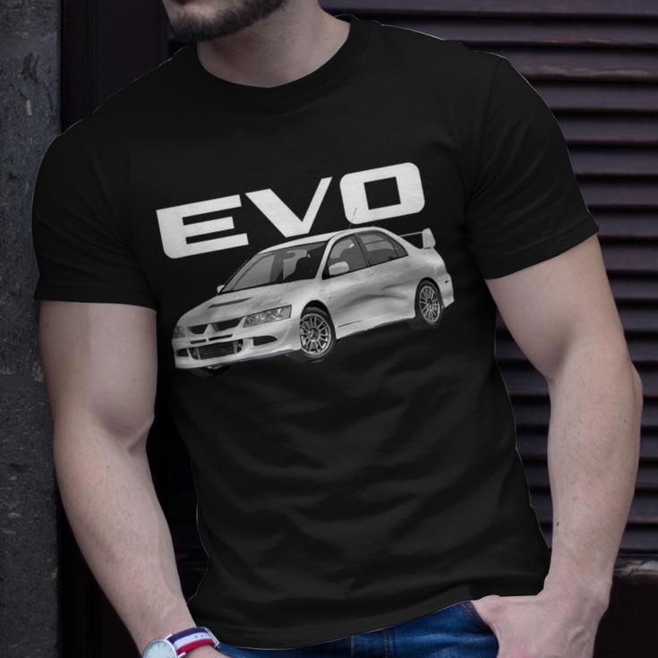 Jdm Car Evo 8 Wicked White Rs Turbo 4G63 T-Shirt Gifts for Him