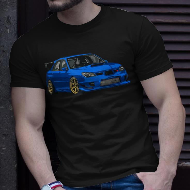 Jdm Car Rally Blue T-Shirt Gifts for Him
