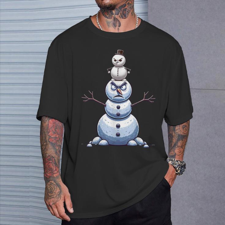 Jeezy Snowman Angry Snowman T-Shirt Gifts for Him