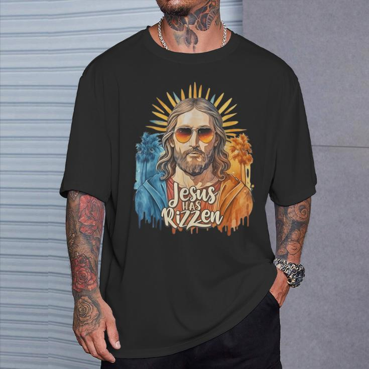Jesus Has Rizzen Vintage Watercolor For Women T-Shirt Gifts for Him