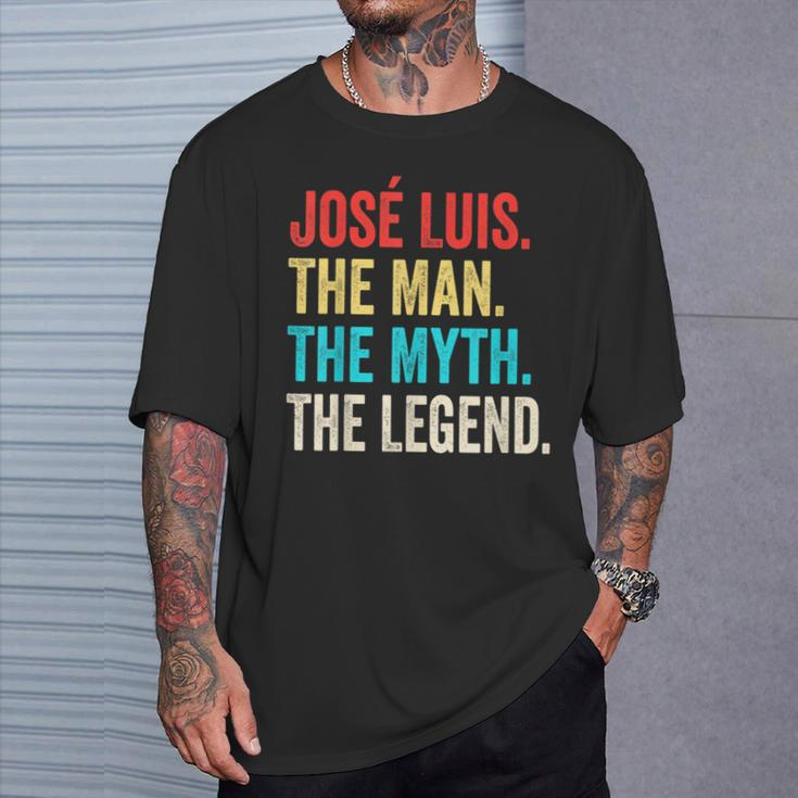 José Luis The Man The Myth The Legend For José Lu T-Shirt Gifts for Him