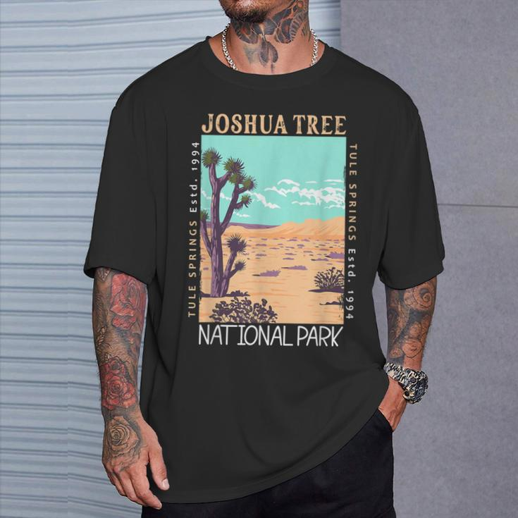 Joshua Tree National Park California Tule Springs Vintage T-Shirt Gifts for Him