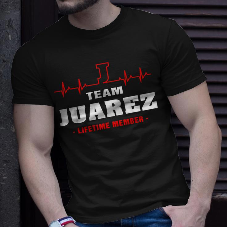 Juarez Surname Family Name Team Juarez Lifetime Member T-Shirt Gifts for Him