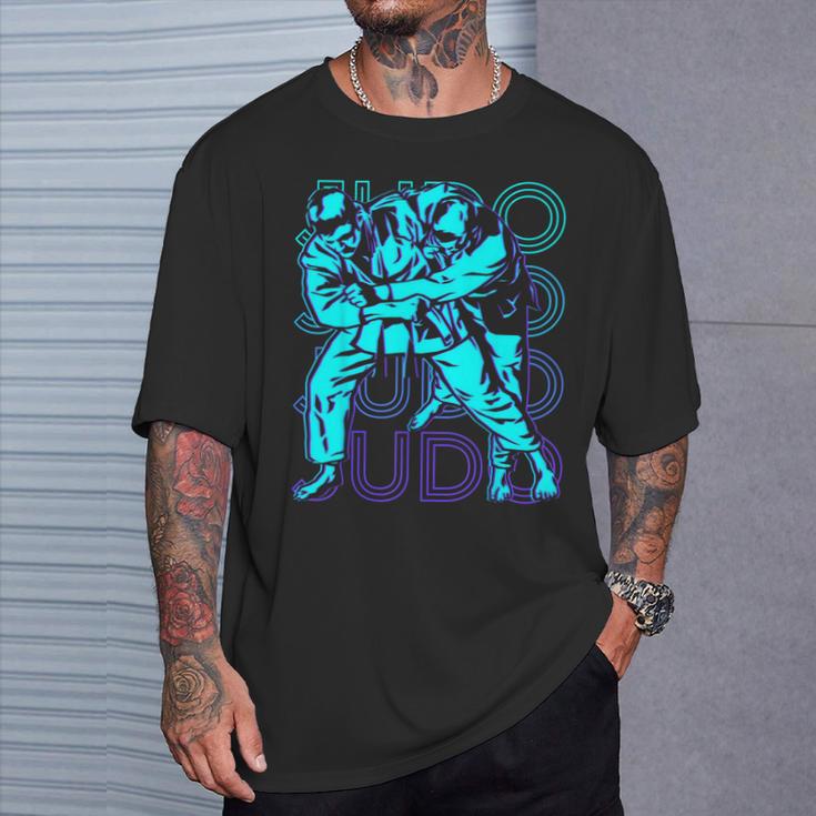 Judo Retro S T-Shirt Geschenke für Ihn