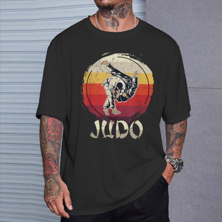 Judoka Sparring Retro Judo T-Shirt Geschenke für Ihn