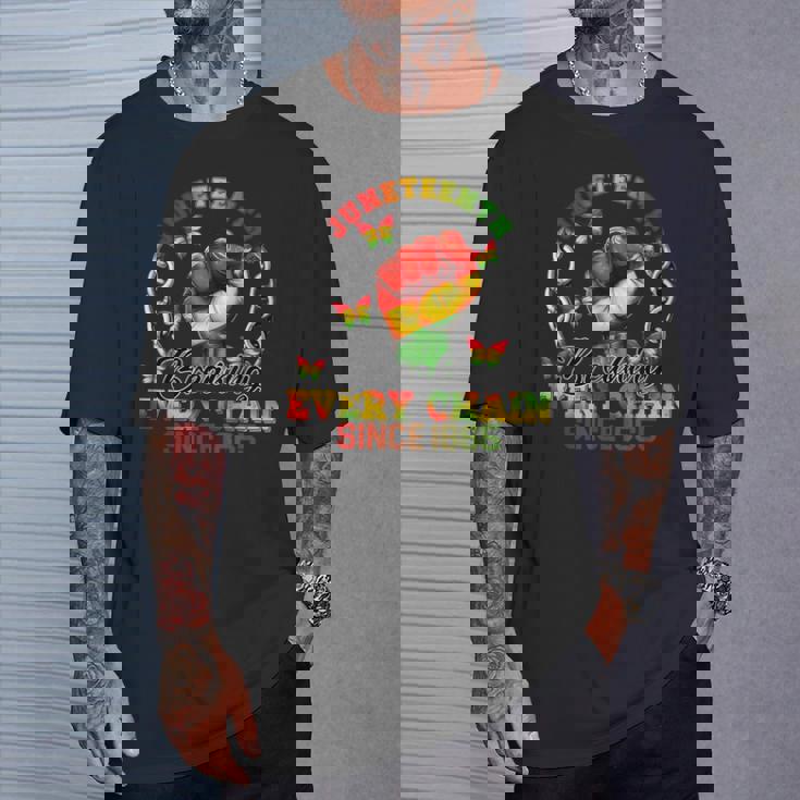 Junenth Breaking Every Chain Since 1865 Independence Day T-Shirt Gifts for Him