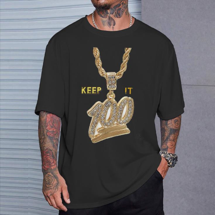 Keep It 100 Keep It Real Hip Hop Rap Music T-Shirt Gifts for Him