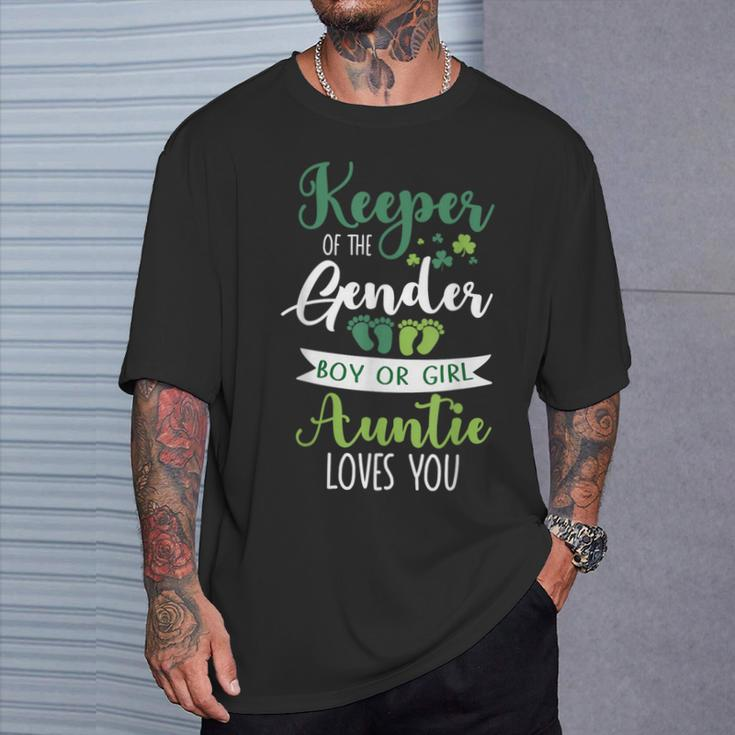 Keeper Of The Gender Auntie T-Shirt Gifts for Him