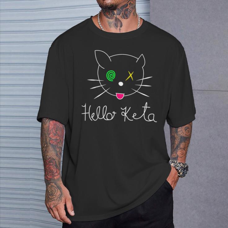 Keta Baller Cat For Hardtekk Schranz Techno Dance T-Shirt Geschenke für Ihn