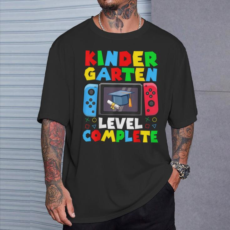 Kindergarten Level Complete Last Day Of School Graduate Boys T-Shirt Gifts for Him