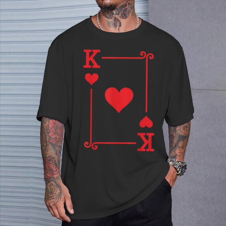 King Hearts Card Costume Playing Cards King Hearts T-Shirt Gifts for Him
