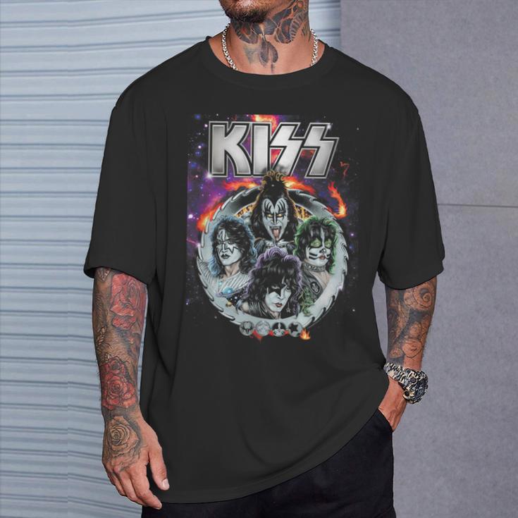 Kiss Galactic Portrait T-Shirt Geschenke für Ihn