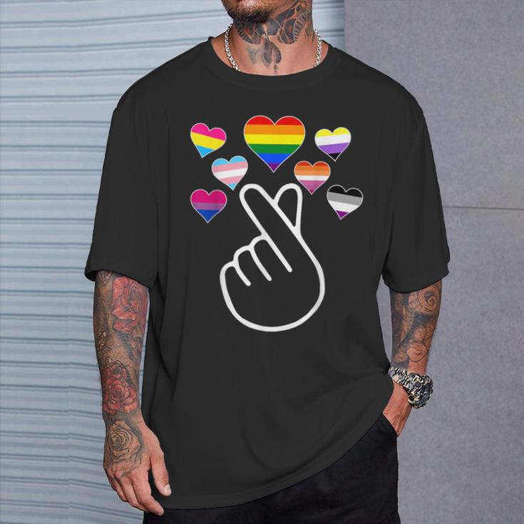 Kpop Gay Pride Lgbt Trans Pan Bisexual Ace Nonbinary Lesbian T-Shirt Gifts for Him