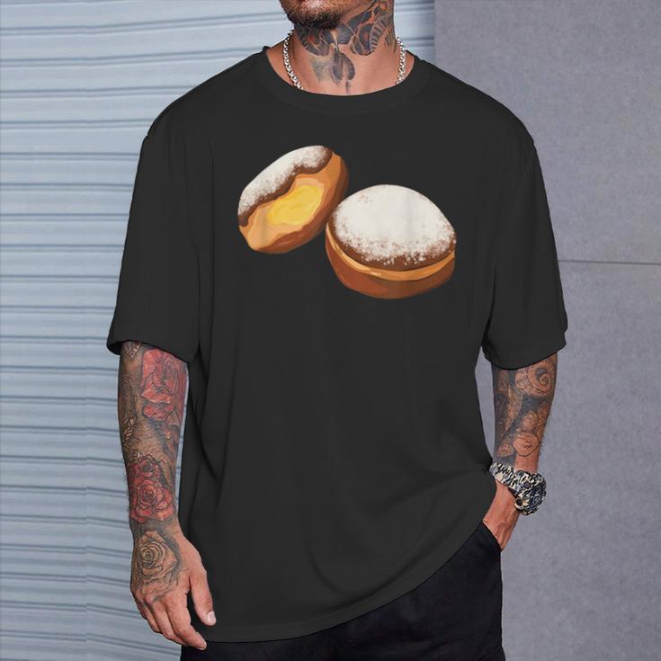 Krapfen Faschingskrapfen Berlin Pancakes T-Shirt Geschenke für Ihn