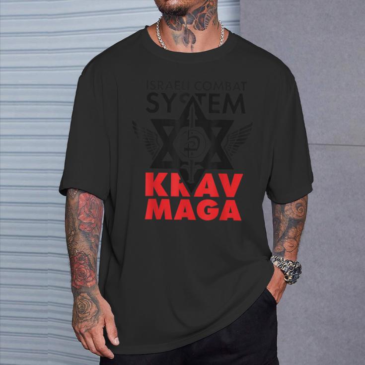 Krav Maga Israeli Combat System Gray T-Shirt Geschenke für Ihn