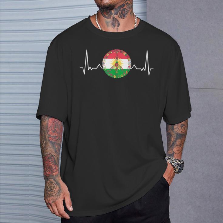 Kurdistan Kurde Kurdish Flag T-Shirt Geschenke für Ihn