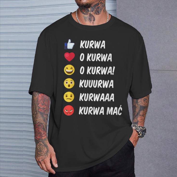 Kurwa Mac Polish Slang For Poland T-Shirt Geschenke für Ihn